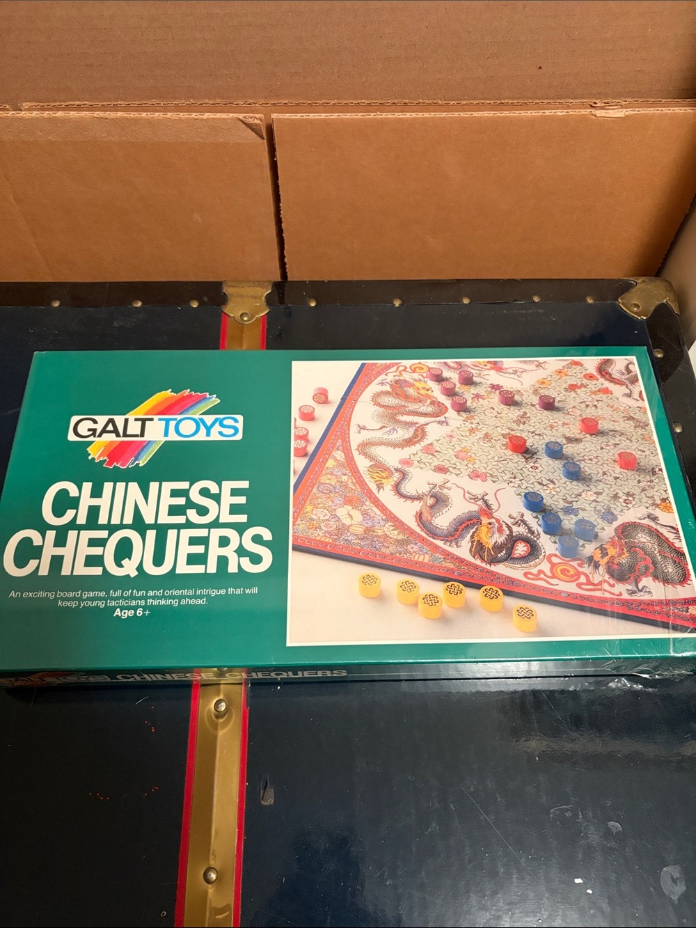 Chinese Chequers Board Game - Green Box